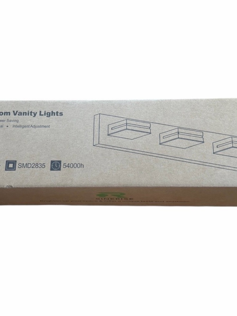 SineRise 24" Modern LED Bathroom Vanity Light 3-Light Black Sconce Cool White